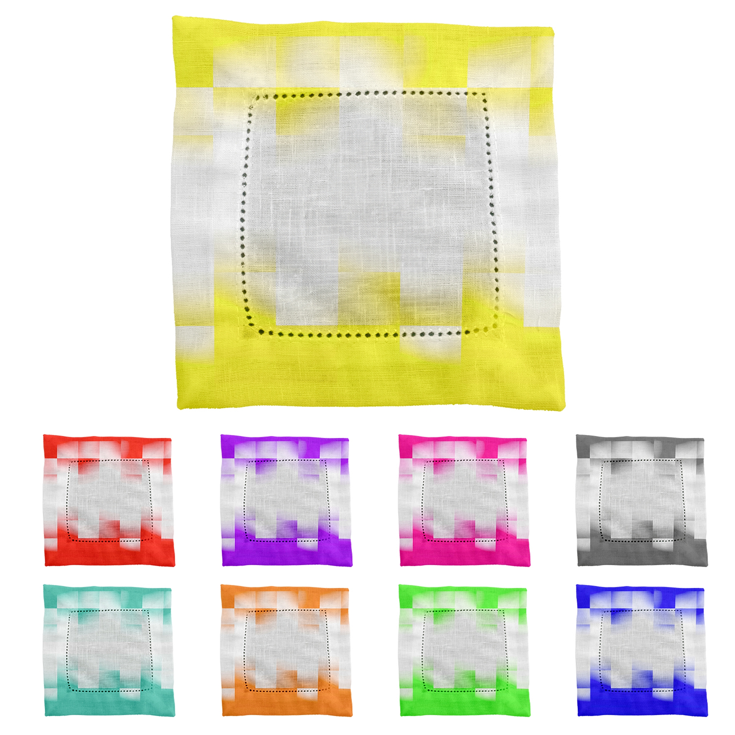 Shaded Checkers Fabric Napkin 1