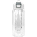 Two Tone Pop Up 25 oz. Recycled Bottle with Infuser - gray Two Tone Pop Up 25 oz. Recycled Bottle with Infuser - gray