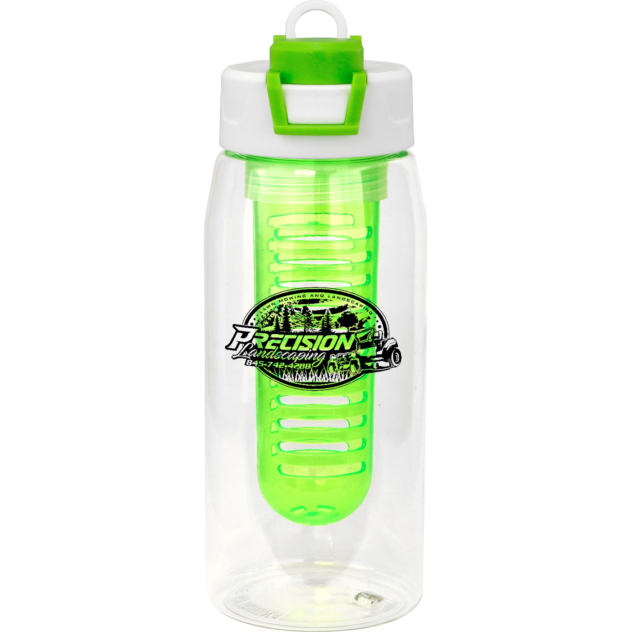 Two Tone Pop Up 25 oz. Recycled Bottle with Infuser 1