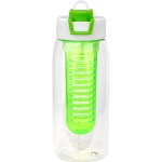 Two Tone Pop Up 25 oz. Recycled Bottle with Infuser - green Two Tone Pop Up 25 oz. Recycled Bottle with Infuser - green