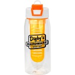 Two Tone Pop Up 25 oz. Recycled Bottle with Infuser - orange Two Tone Pop Up 25 oz. Recycled Bottle with Infuser - orange
