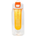 Two Tone Pop Up 25 oz. Recycled Bottle with Infuser - orange Two Tone Pop Up 25 oz. Recycled Bottle with Infuser - orange