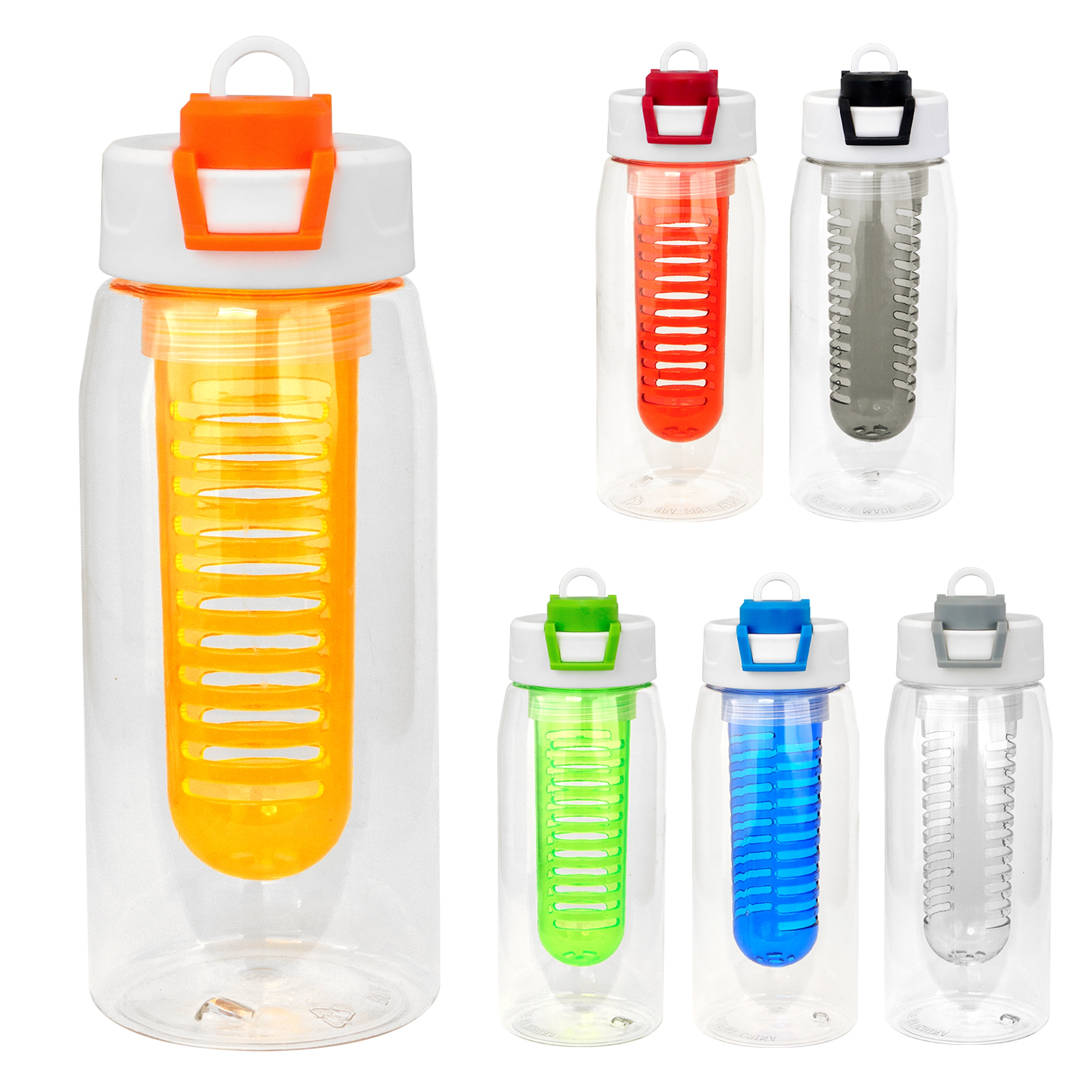 Two Tone Pop Up 25 oz. Recycled Bottle with Infuser 1