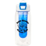 Two Tone Pop Up 25 oz. Recycled Bottle with Infuser - blue Two Tone Pop Up 25 oz. Recycled Bottle with Infuser - blue