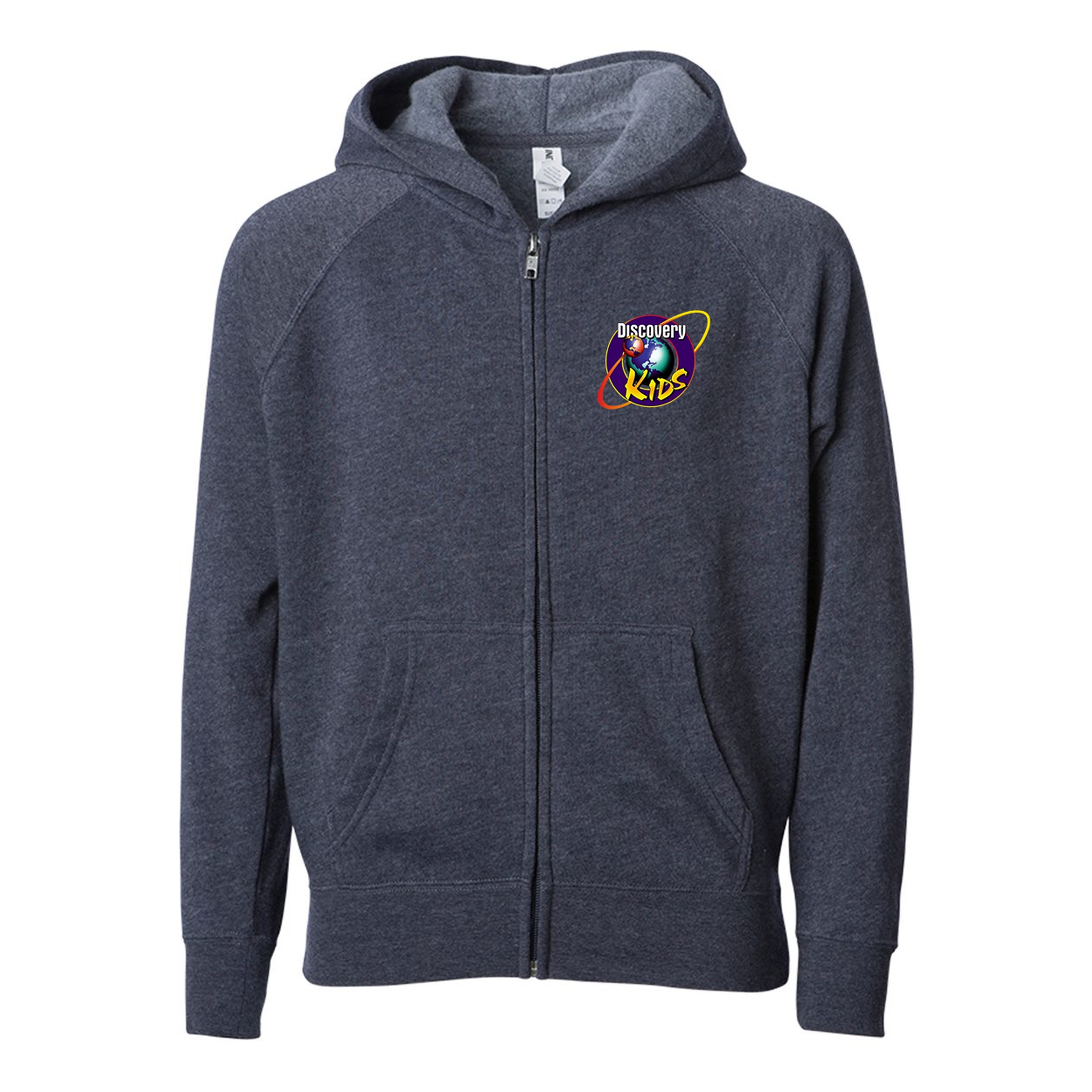Independent Trading Co. Toddler Lightweight Blend Raglan Zip Hood 1