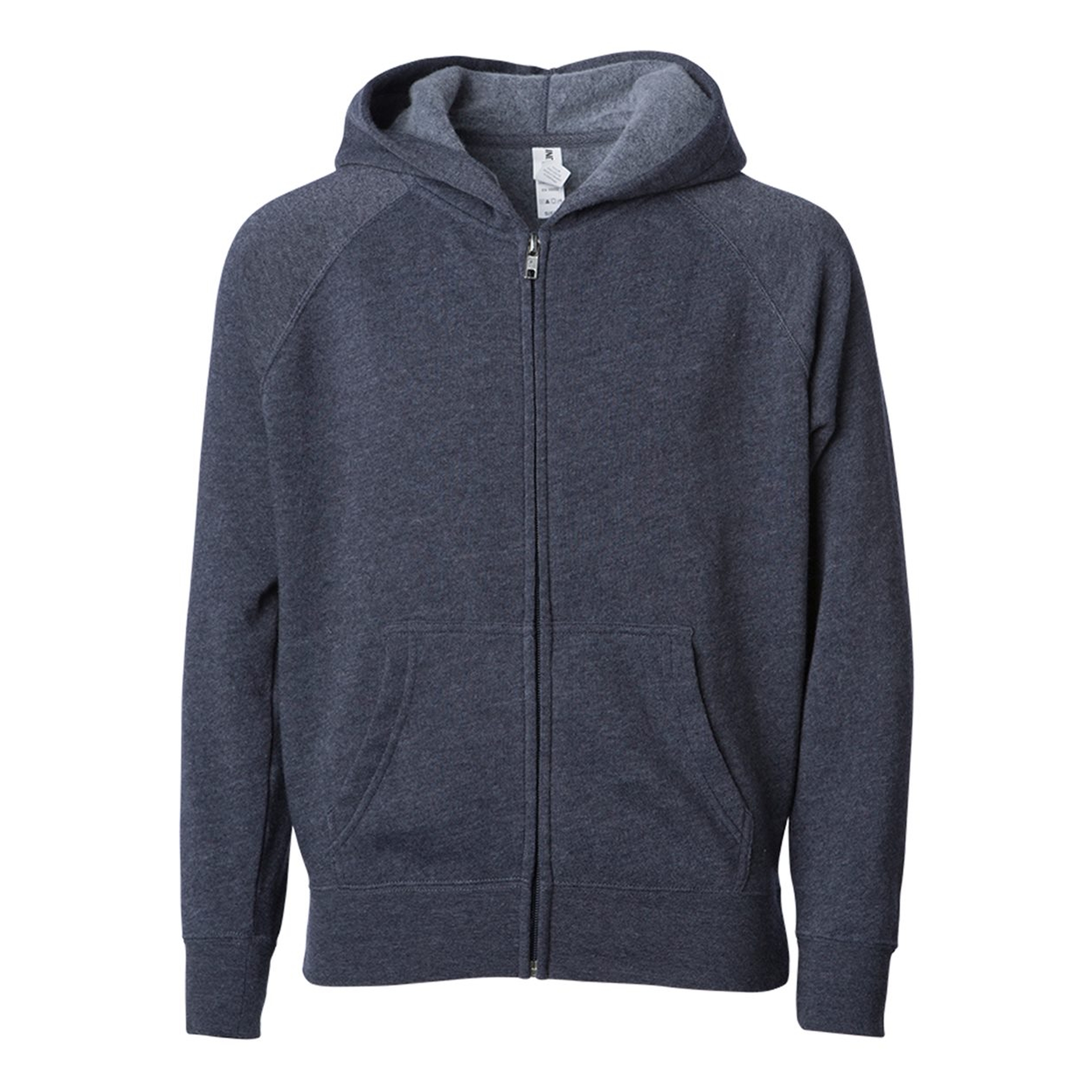 Independent Trading Co. Toddler Lightweight Blend Raglan Zip Hood 1