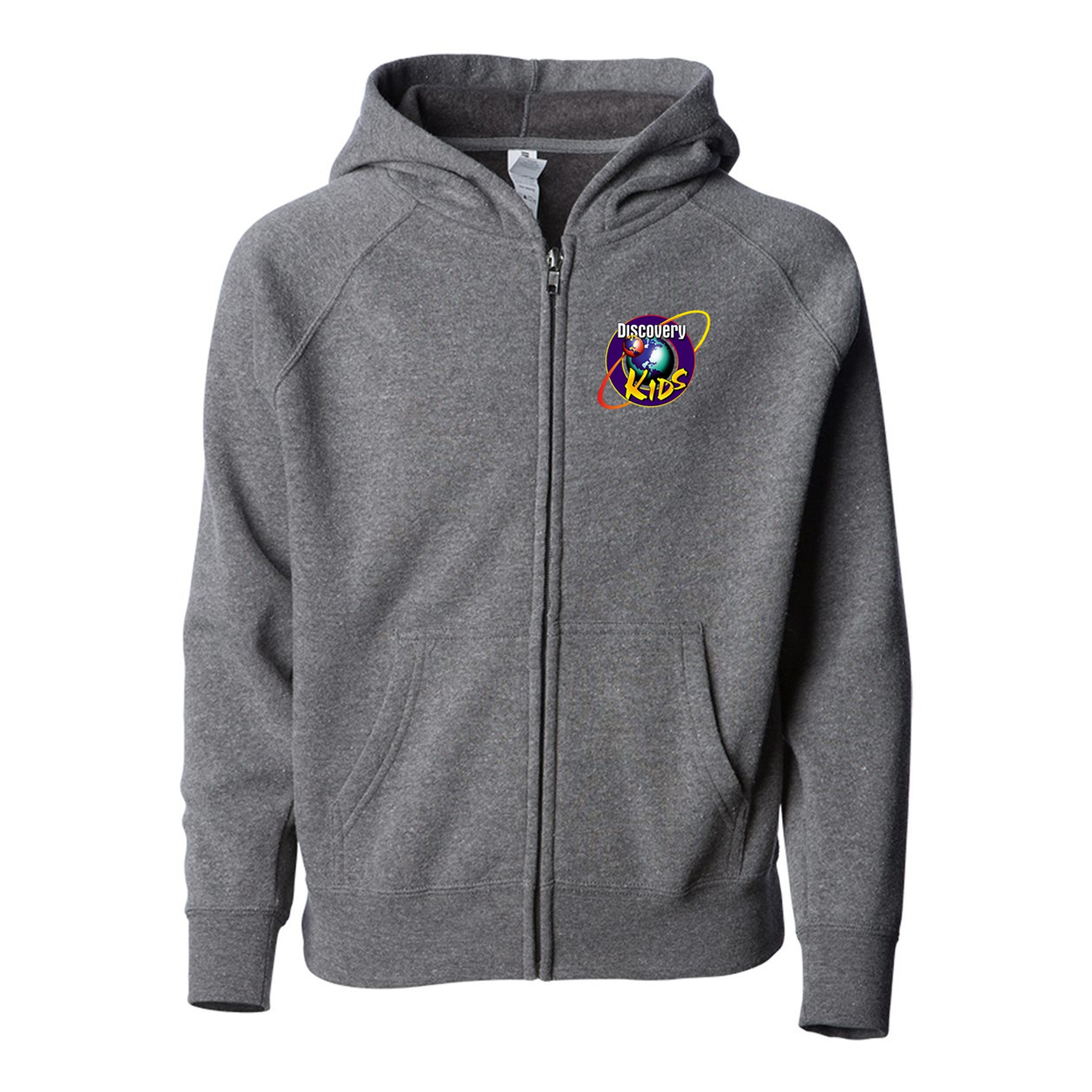 Independent Trading Co. Toddler Lightweight Blend Raglan Zip Hood 1