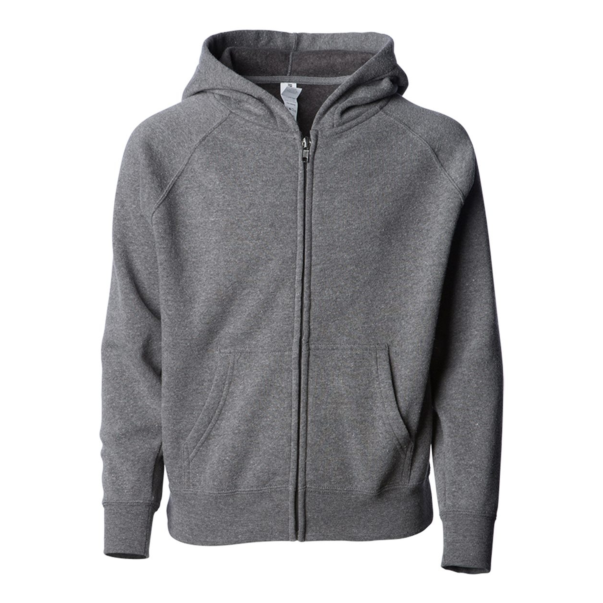 Independent Trading Co. Toddler Lightweight Blend Raglan Zip Hood 1