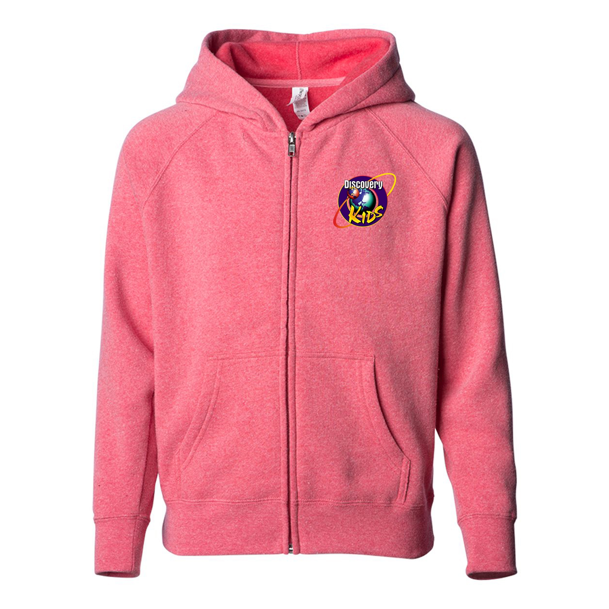 Independent Trading Co. Toddler Lightweight Blend Raglan Zip Hood 1