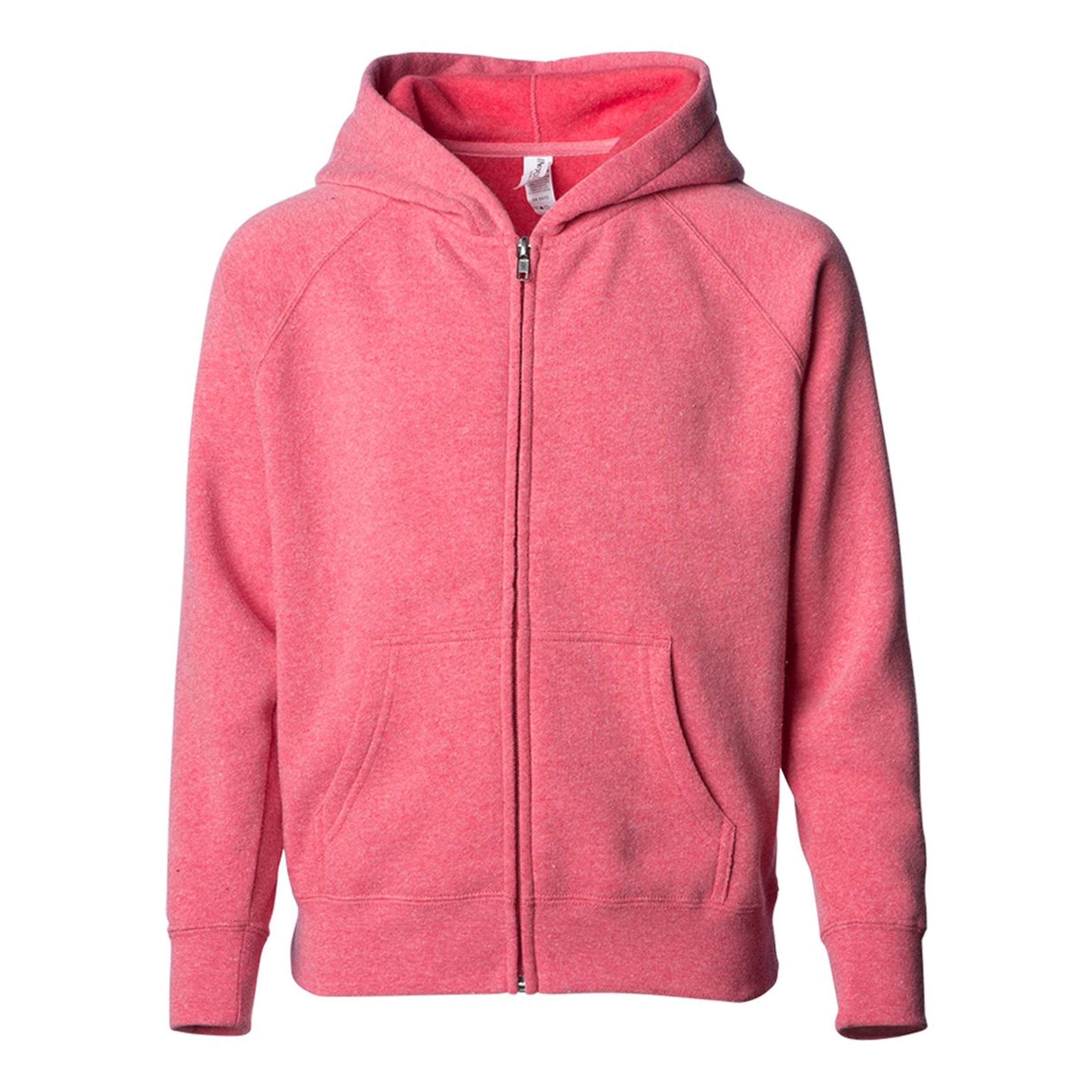 Independent Trading Co. Toddler Lightweight Blend Raglan Zip Hood 1