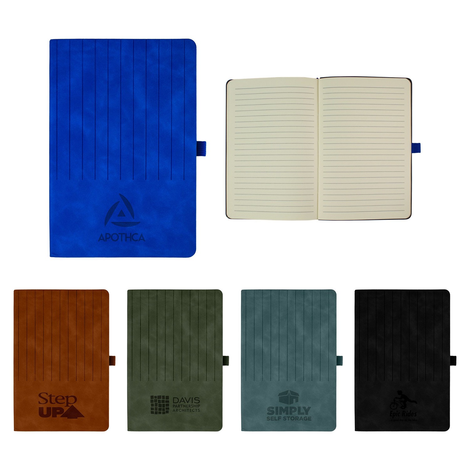 Engraved Striped Watermark Notebook 1