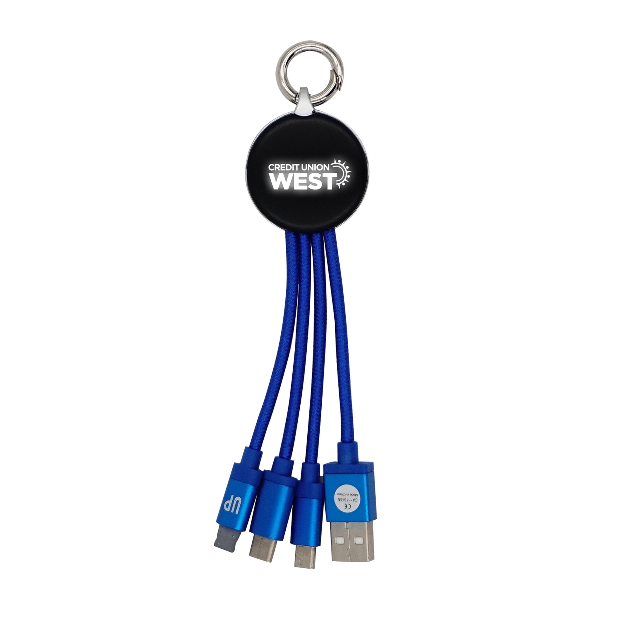 Metallic Logo Light Up Cable w/Type C USB 1