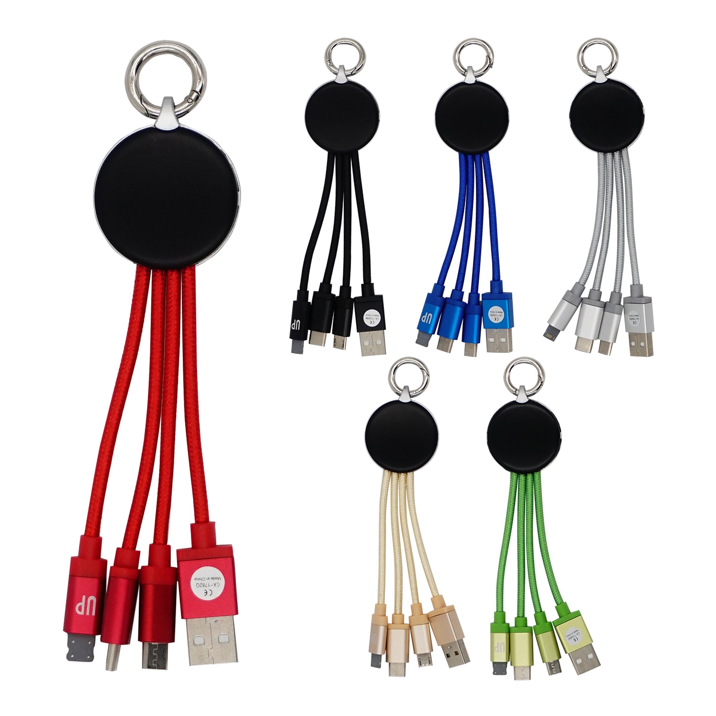 Metallic Logo Light Up Cable w/Type C USB 1