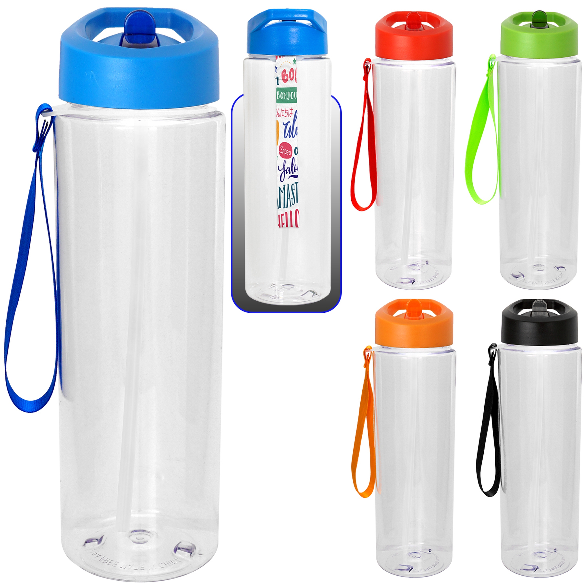 Pop Up 24 oz. Lanyard Bottle 1