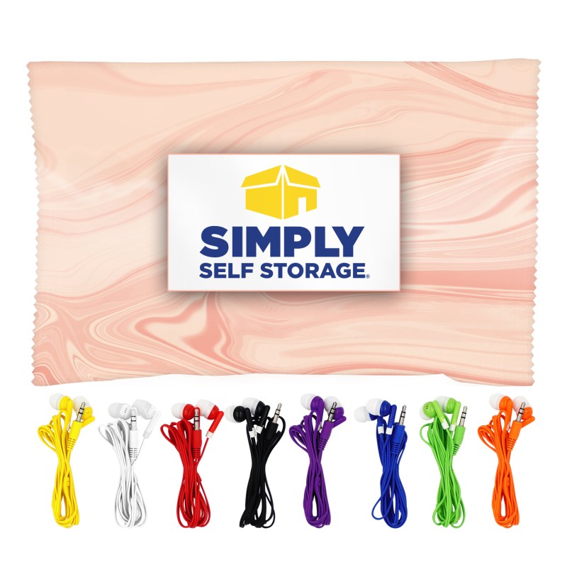 Rose Wrapped Ear Bud Set 1 Rose Wrapped Ear Bud Set 1