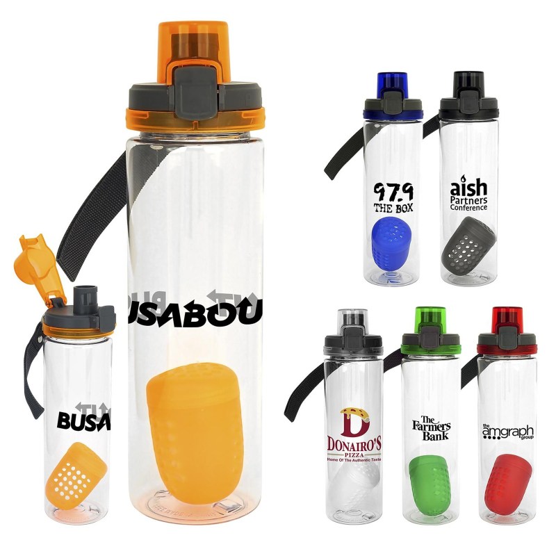 Locking Lid 24 oz. Recycled Bottle with Floating Infuser 1 Locking Lid 24 oz. Recycled Bottle with Floating Infuser 1