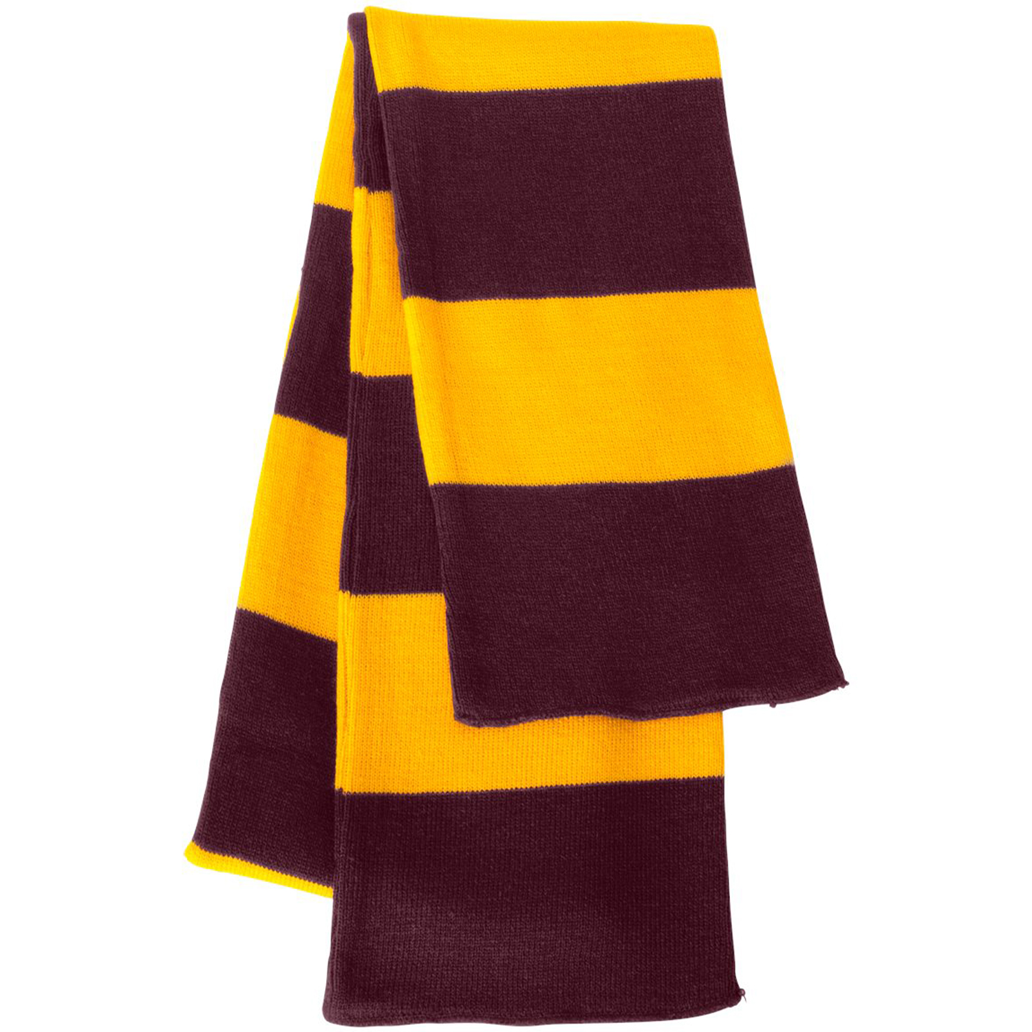 Sportsman Rugby-Striped Knit Scarf 1