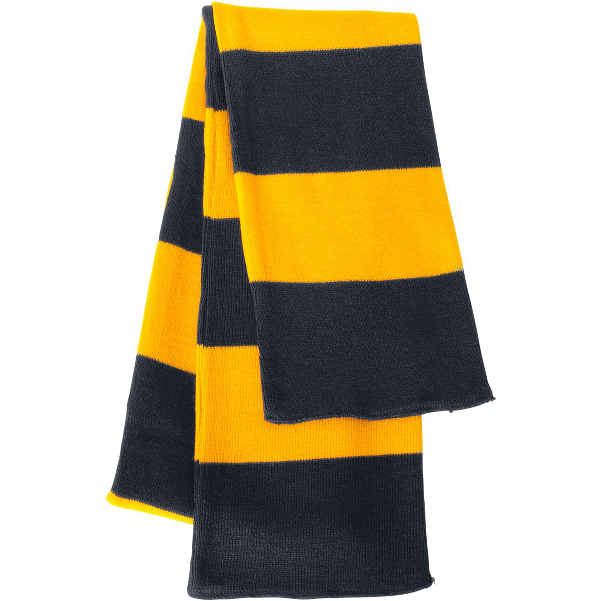 Sportsman Rugby-Striped Knit Scarf 1