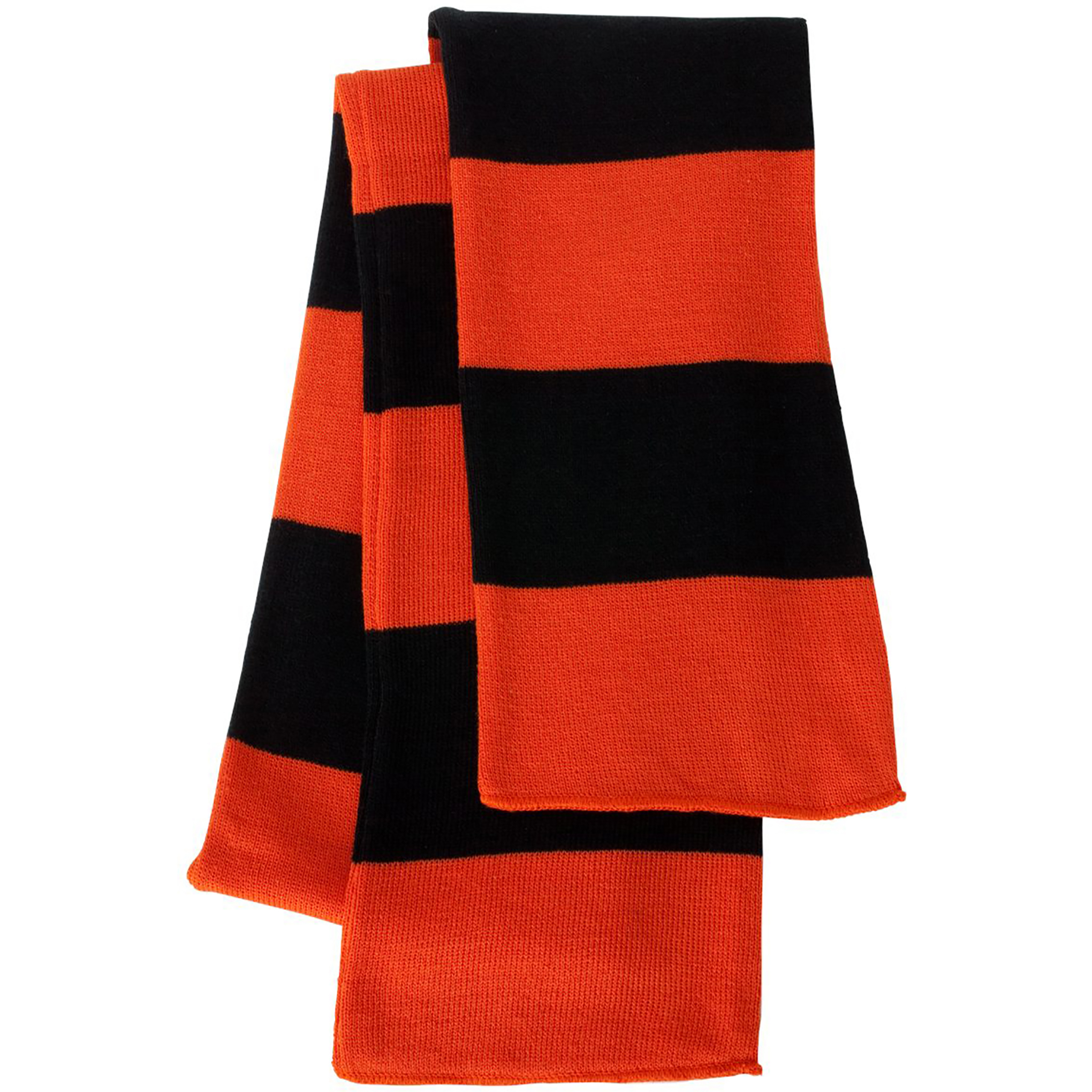 Sportsman Rugby-Striped Knit Scarf 1