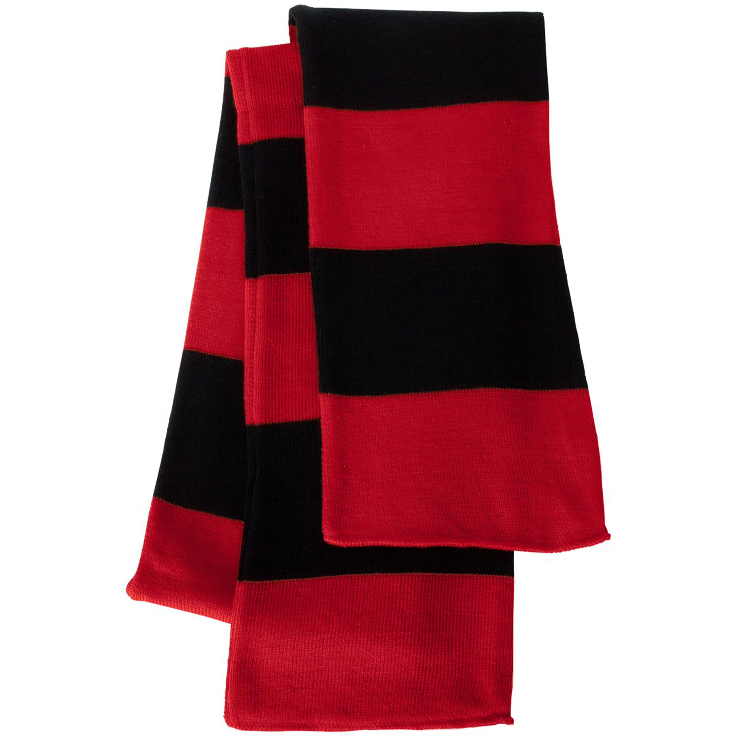 Sportsman Rugby-Striped Knit Scarf 1