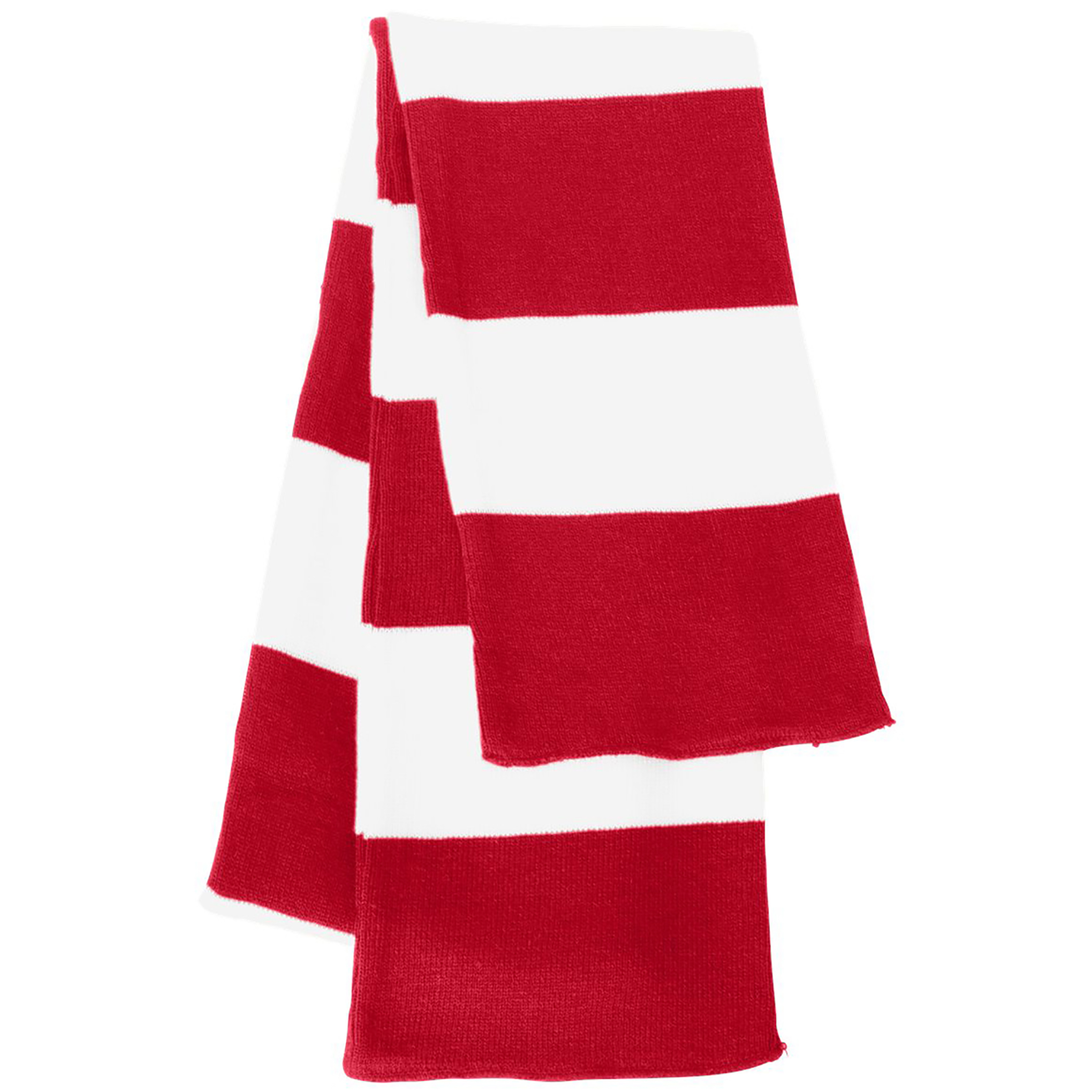 Sportsman Rugby-Striped Knit Scarf 1