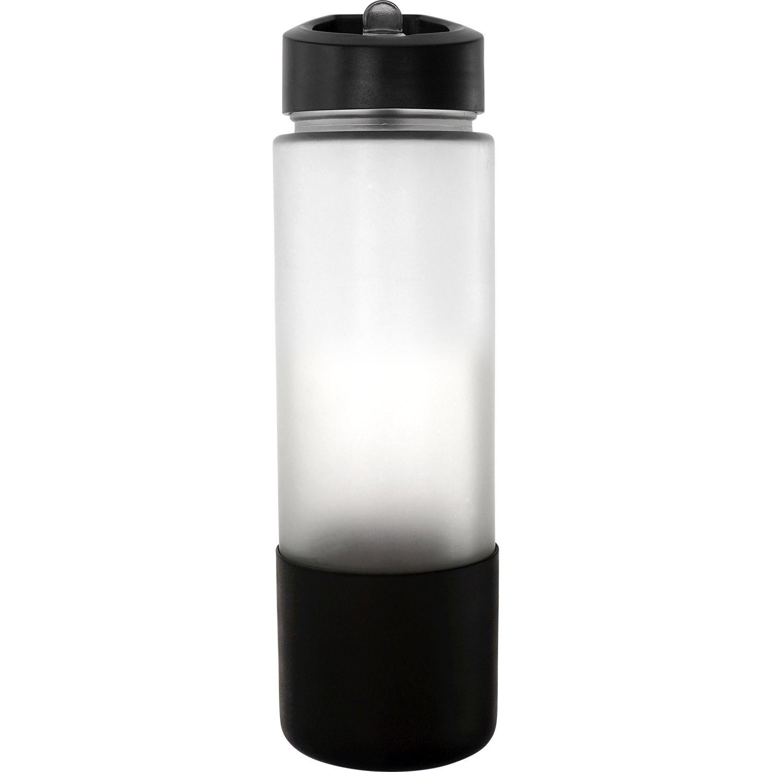 Pop Up 22 oz. Full Color Frosted Glass Grip Bottle 1