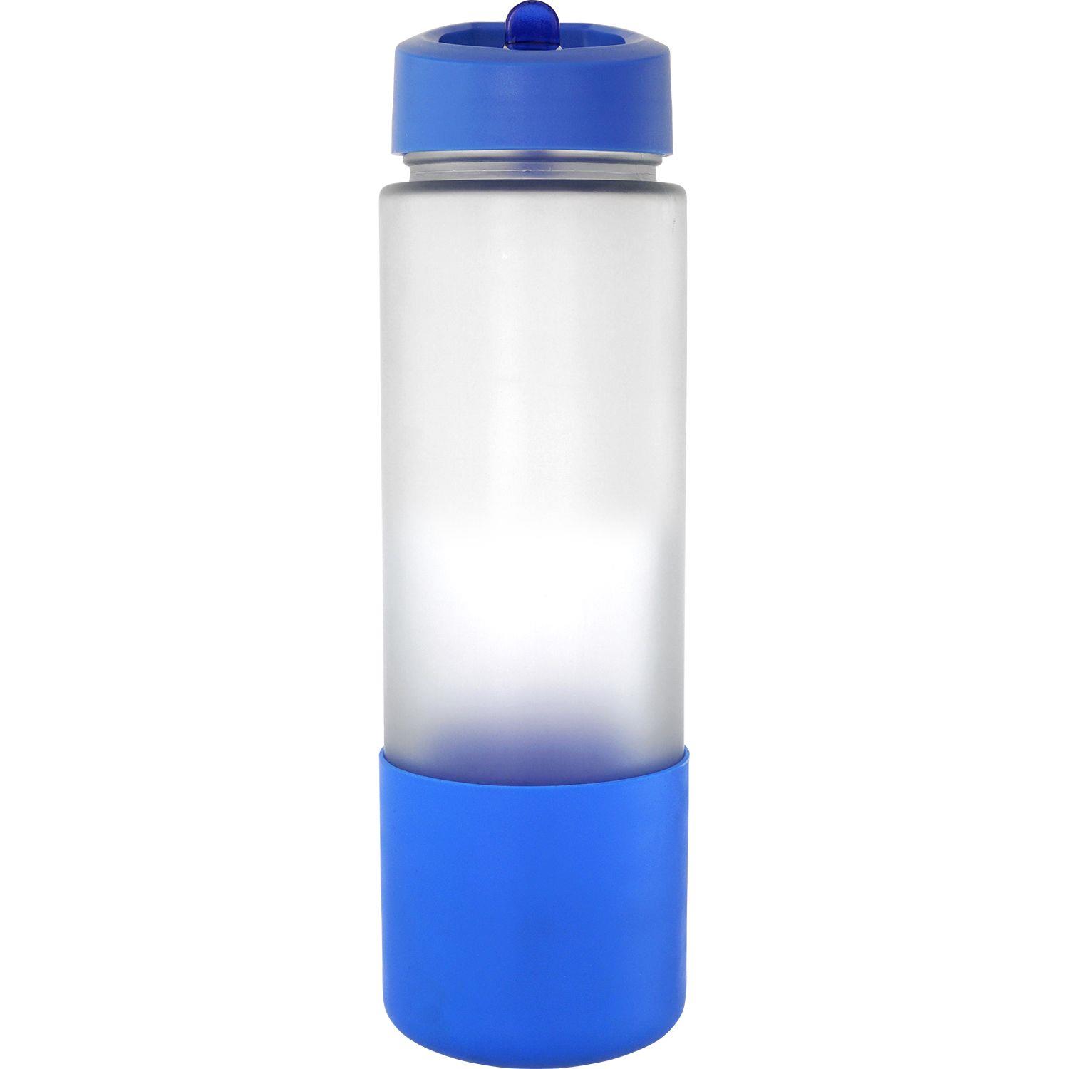 Pop Up 22 oz. Full Color Frosted Glass Grip Bottle 1