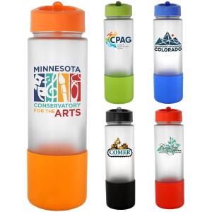Pop Up 22 oz. Full Color Frosted Glass Grip Bottle 1 Pop Up 22 oz. Full Color Frosted Glass Grip Bottle 1