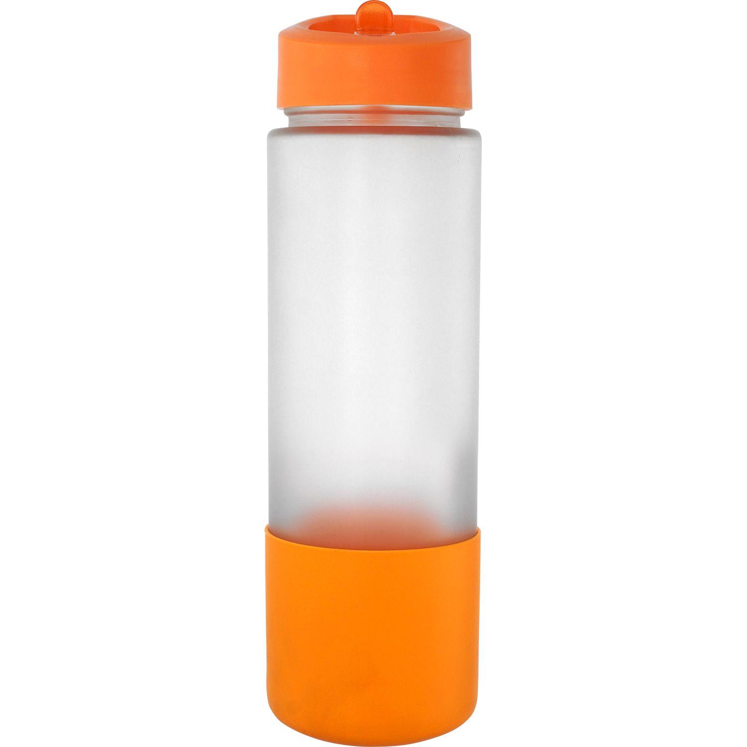 Pop Up 22 oz. Full Color Frosted Glass Grip Bottle 1