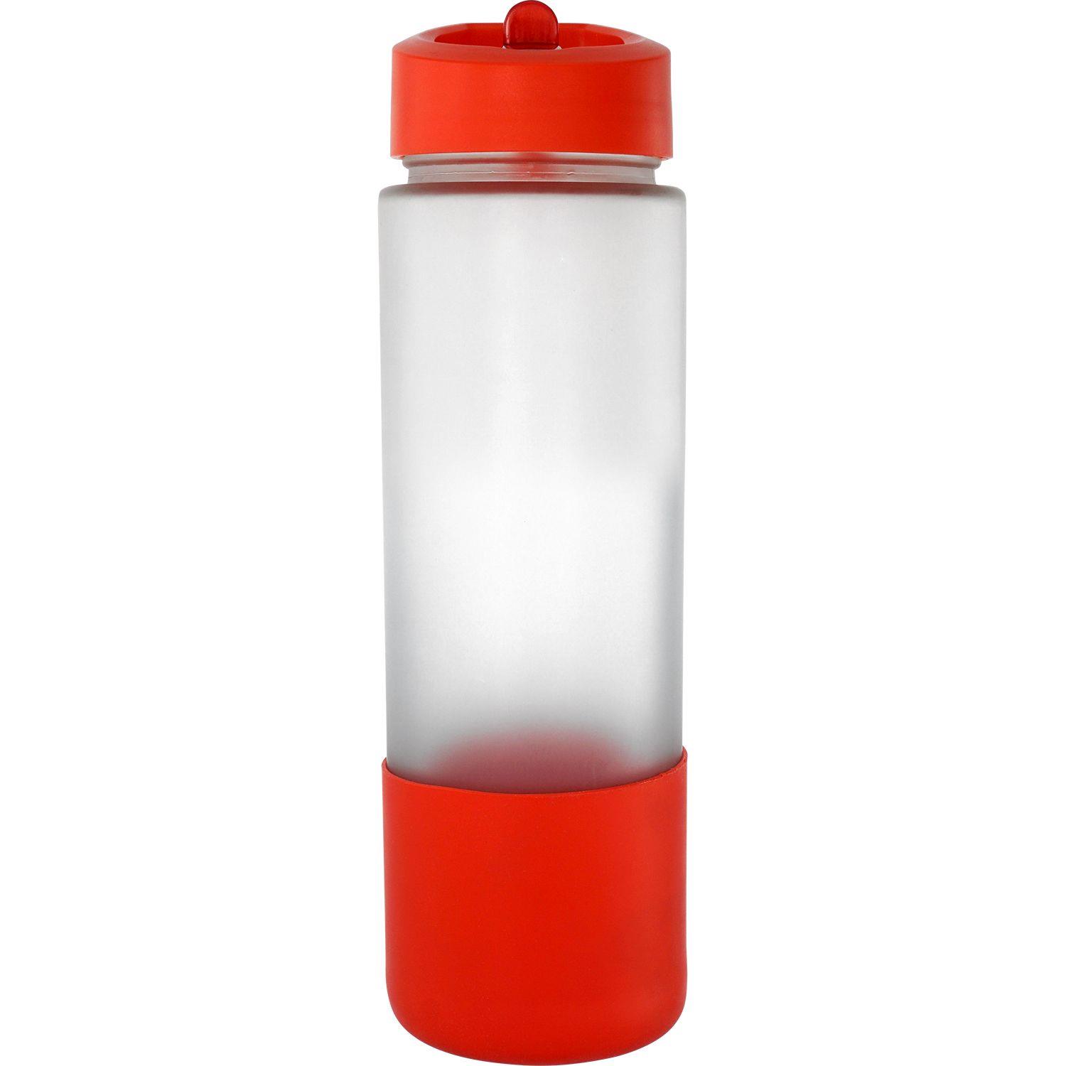 Pop Up 22 oz. Full Color Frosted Glass Grip Bottle 1