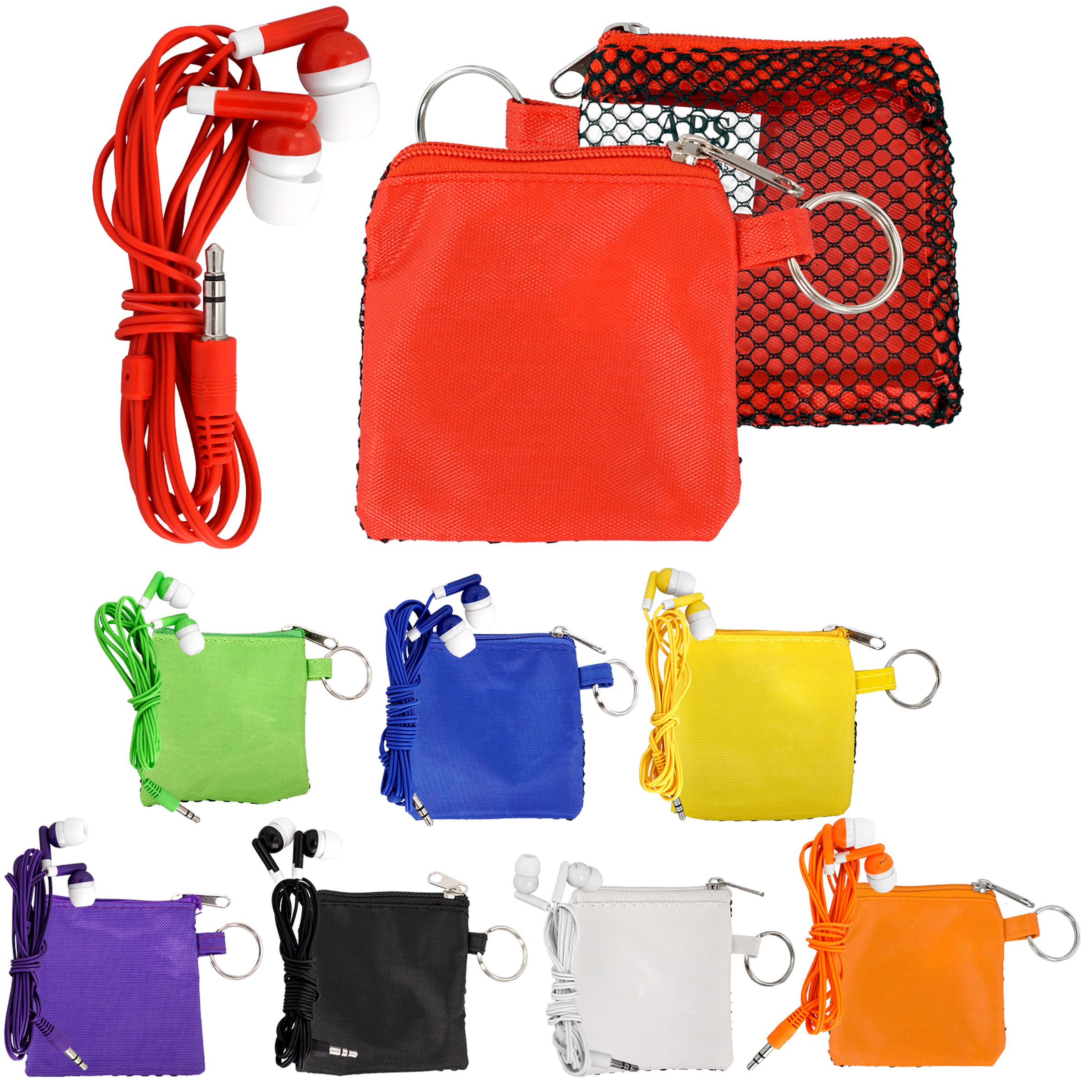 Sporty Pouch & Colorful Ear Buds 1