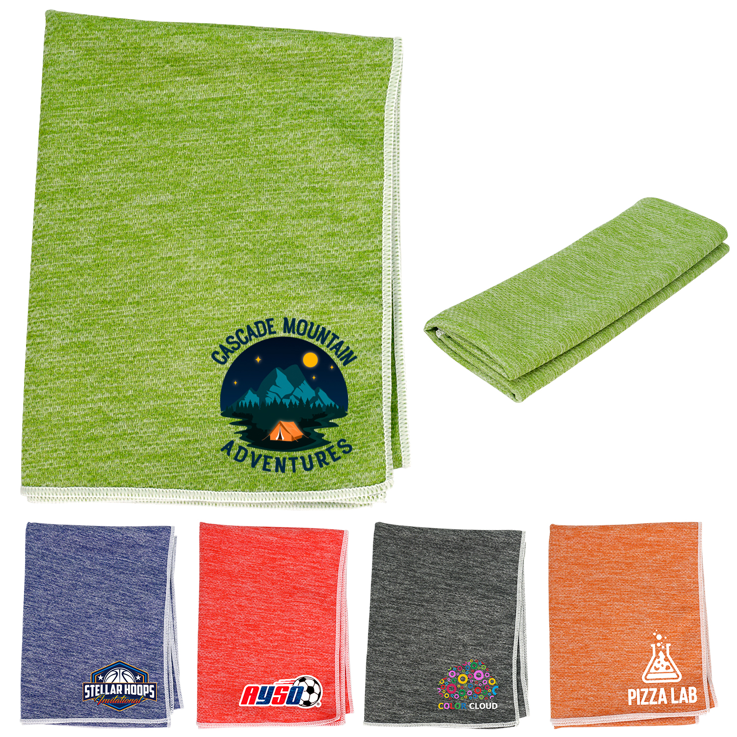 32" X 12" Heather Quick Dry Towel 1