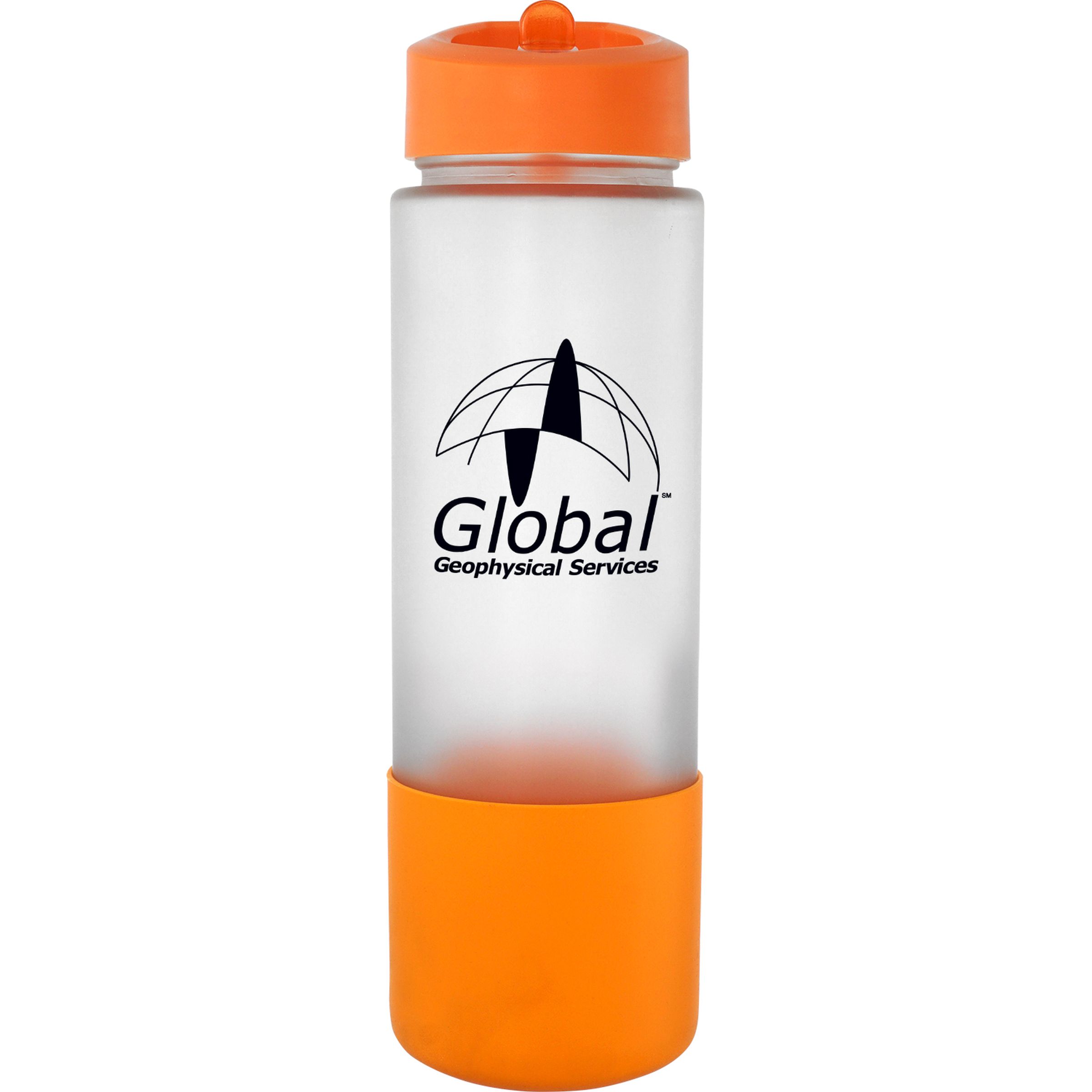 Pop Up 22 oz. Frosted Glass Grip Bottle 1