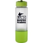 Pop Up 22 oz. Frosted Glass Grip Bottle - Lime Green Pop Up 22 oz. Frosted Glass Grip Bottle - Lime Green