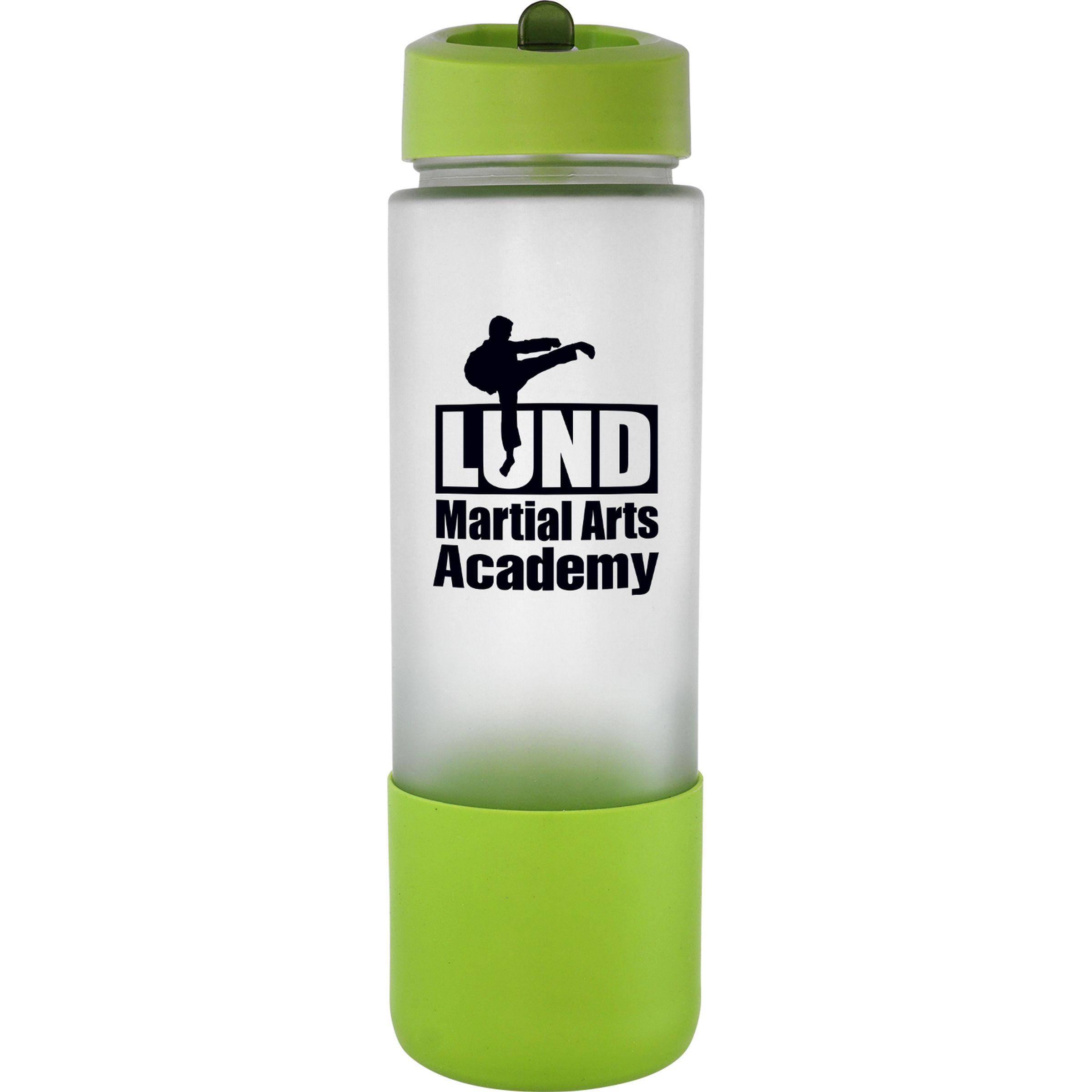 Pop Up 22 oz. Frosted Glass Grip Bottle 1