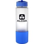 Pop Up 22 oz. Frosted Glass Grip Bottle - Light Blue Pop Up 22 oz. Frosted Glass Grip Bottle - Light Blue