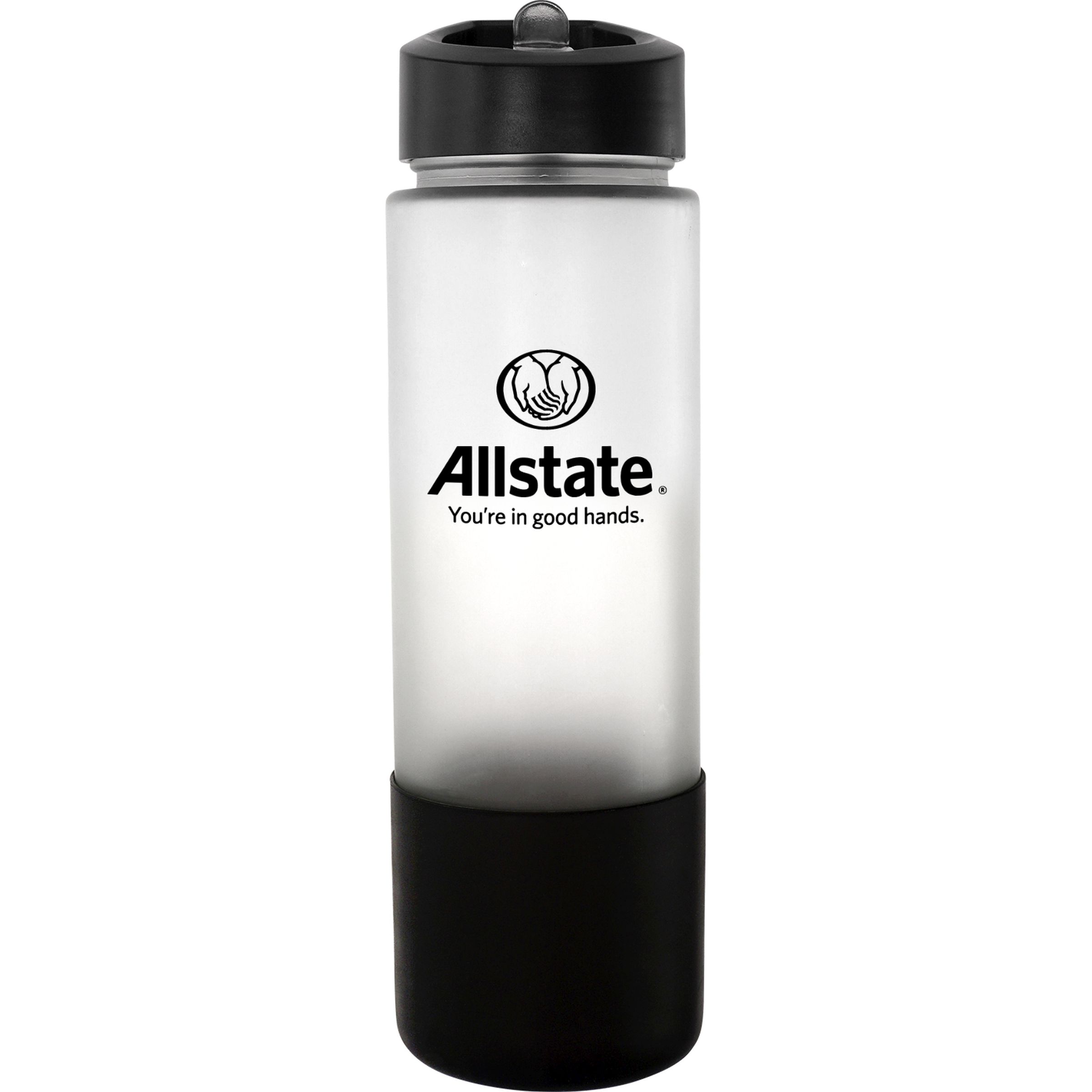 Pop Up 22 oz. Frosted Glass Grip Bottle 1
