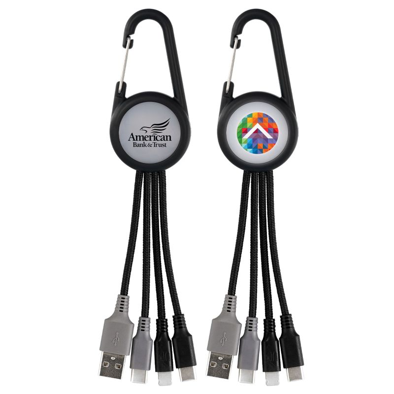 Light Up 3-in-1 Carabiner Duo Charging Cable 1 Light Up 3-in-1 Carabiner Duo Charging Cable 1