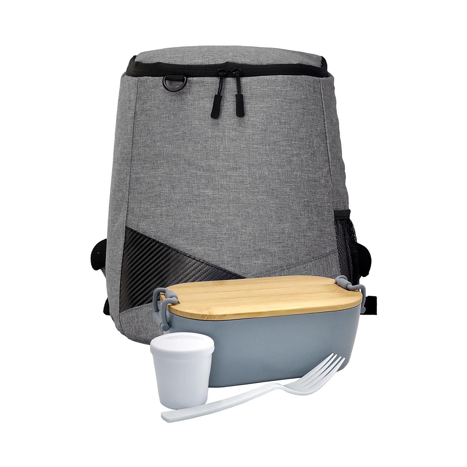 Bamboo Lunch Box Backpack Set 1