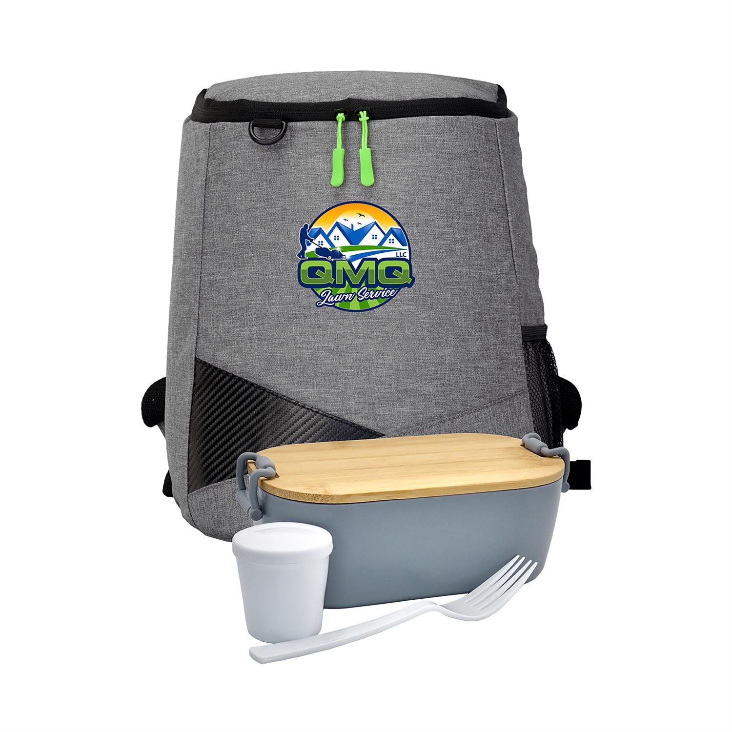 Bamboo Lunch Box Backpack Set 1