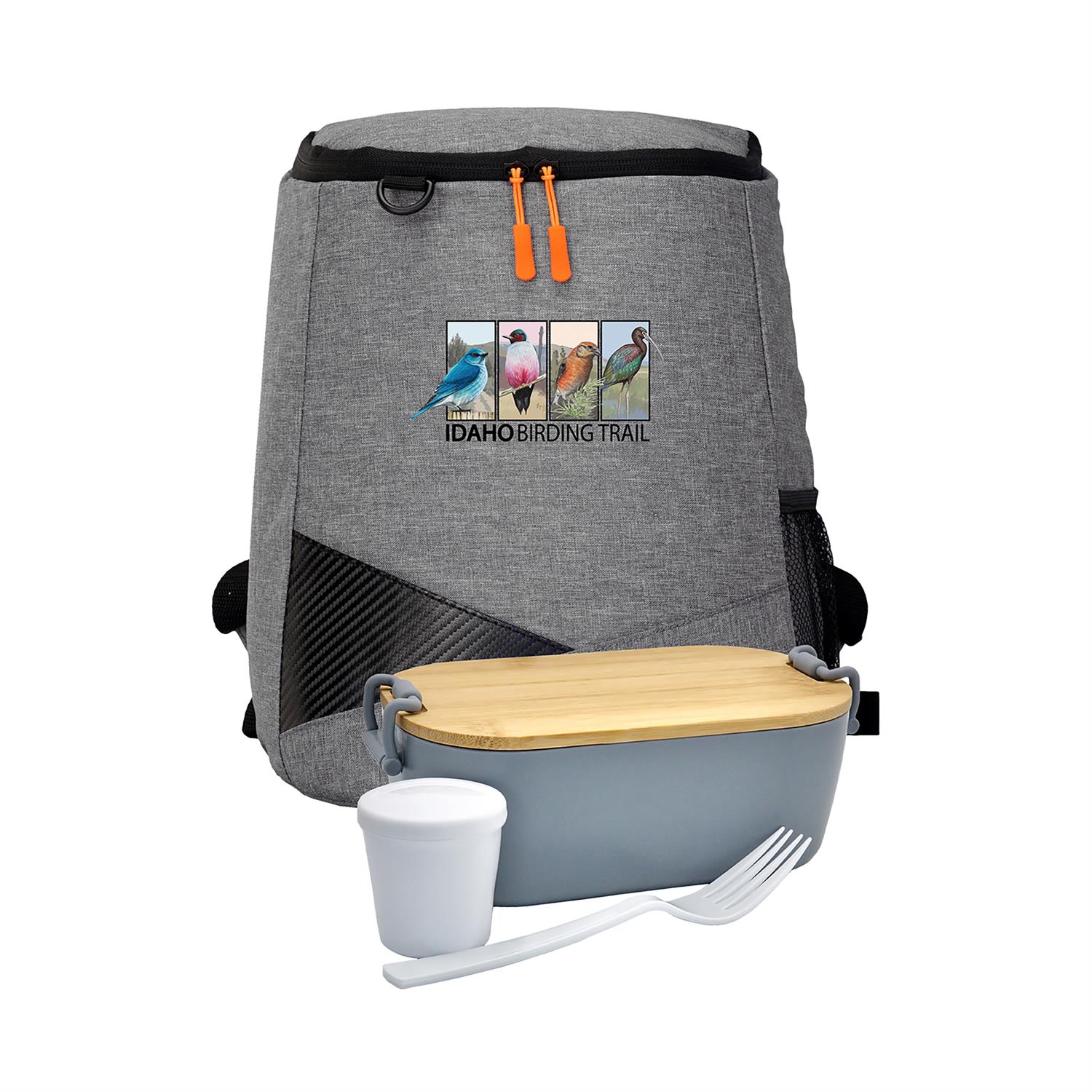 Bamboo Lunch Box Backpack Set 1