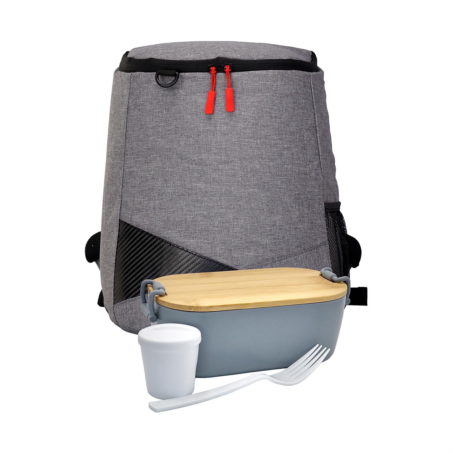 Bamboo Lunch Box Backpack Set 1