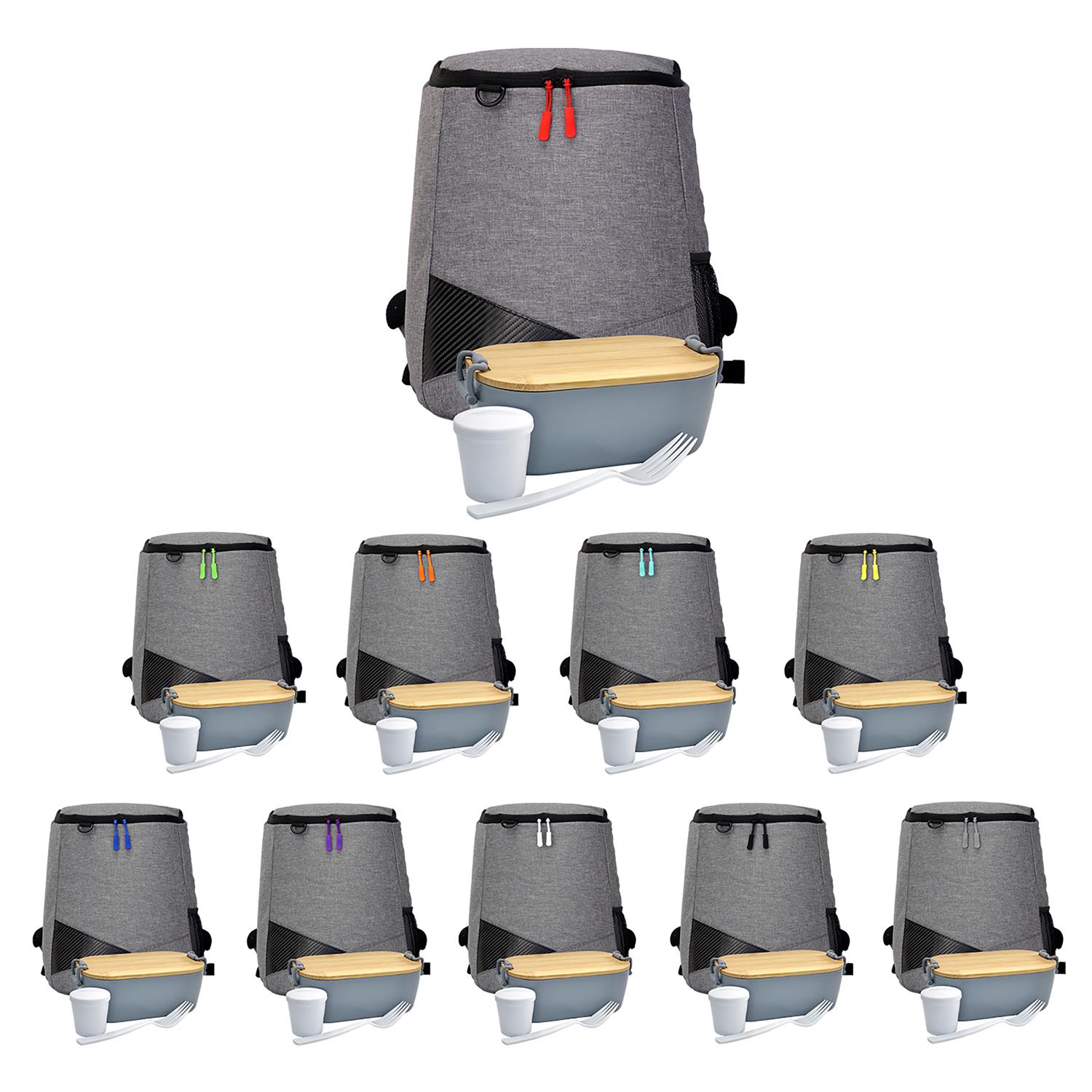 Bamboo Lunch Box Backpack Set 1