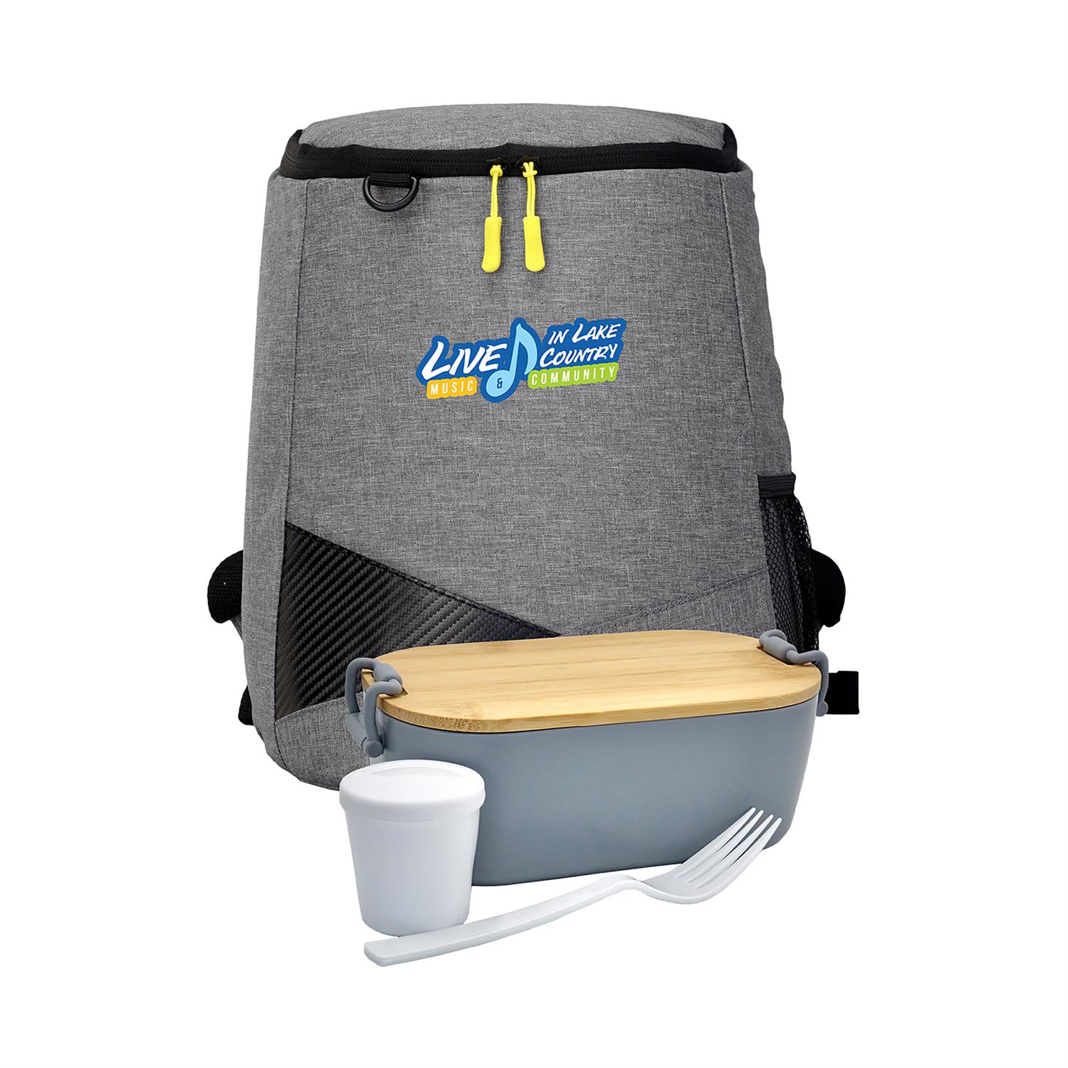 Bamboo Lunch Box Backpack Set 1