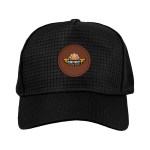 3D Square Baseball Hat - Black Logo 3D Square Baseball Hat - Black Logo