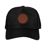 3D Square Baseball Hat - Black Blank 3D Square Baseball Hat - Black Blank