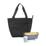 Roam Bamboo Lunch Set - Charcoal Gray Blank Roam Bamboo Lunch Set - Charcoal Gray Blank