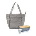 Roam Bamboo Lunch Set - Cement Gray Blank Roam Bamboo Lunch Set - Cement Gray Blank