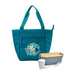 Roam Bamboo Lunch Set - Teal Green Roam Bamboo Lunch Set - Teal Green