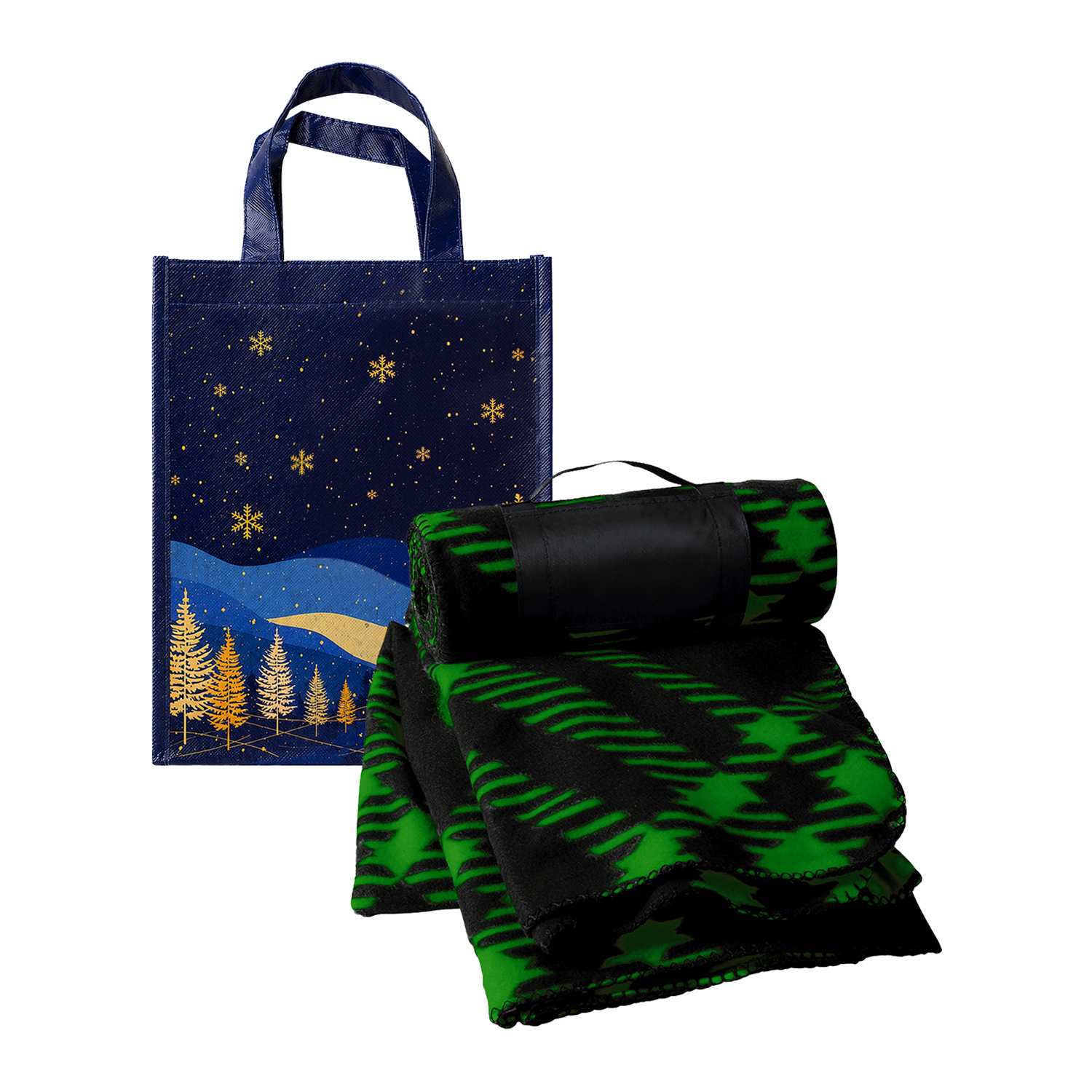 Recycled Fleece Blanket Gift Set 1